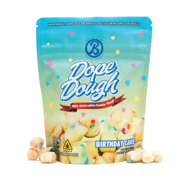BAKED BAGS DOPE DOUGH - BIRTHDAY CAKE