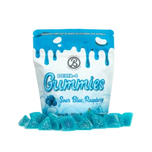 BAKED BAGS GUMMIES - SOUR BLUE RASPBERRY